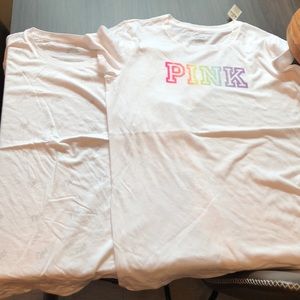 2white pink vs tees